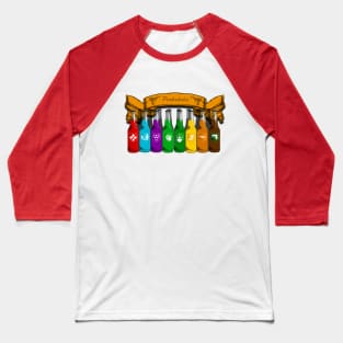 Zombie Perks Top Shelf Perkaholic on Red Baseball T-Shirt